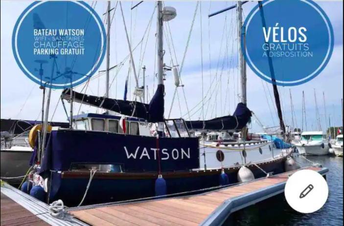 Hotel Bateau Watson Accueillant & Chaleureux Ouistreham Exterior foto